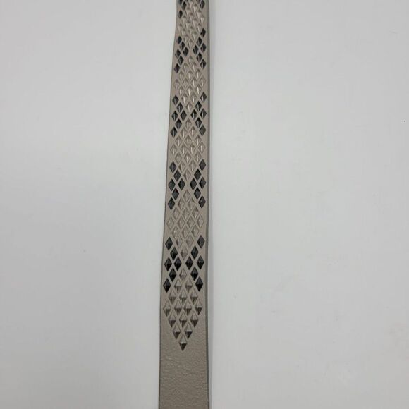 Joe's Jeans The Belt Handmade Leather Reversible Studded Spiked Belt M Gray Punk - Picture 10 of 12